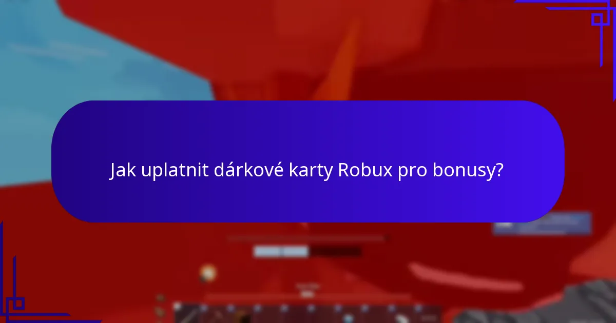 Jaké digitální odměny lze získat s dárkovými kartami Robux?